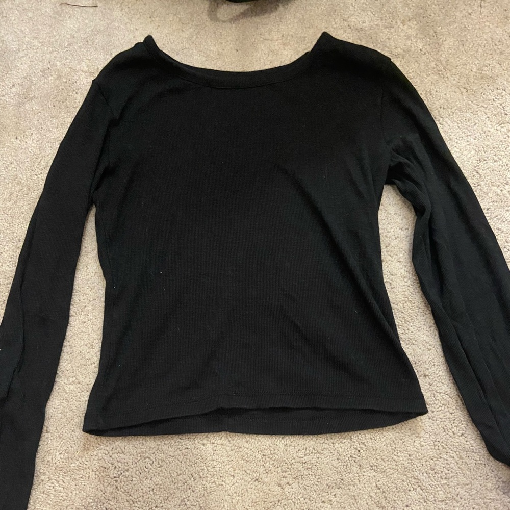 Basic black tee from target